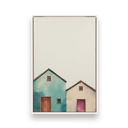 [Color:Opaque White], Picture of art in a White frame