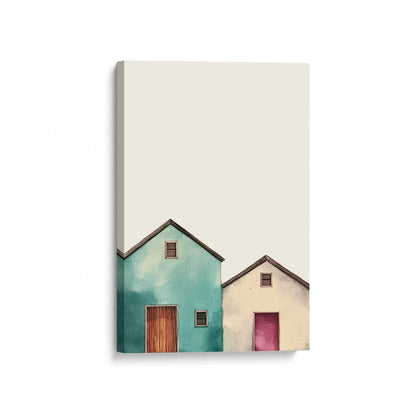 [Color:Stretched Canvas], Picture of art at an angle