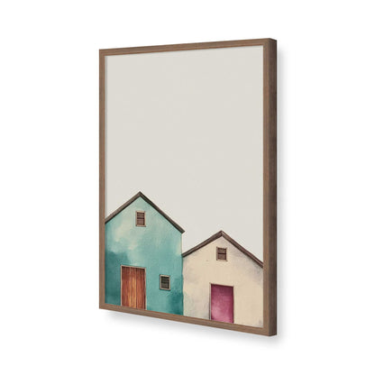 [Color:Walnut], Picture of art in a Walnut frame of the corner