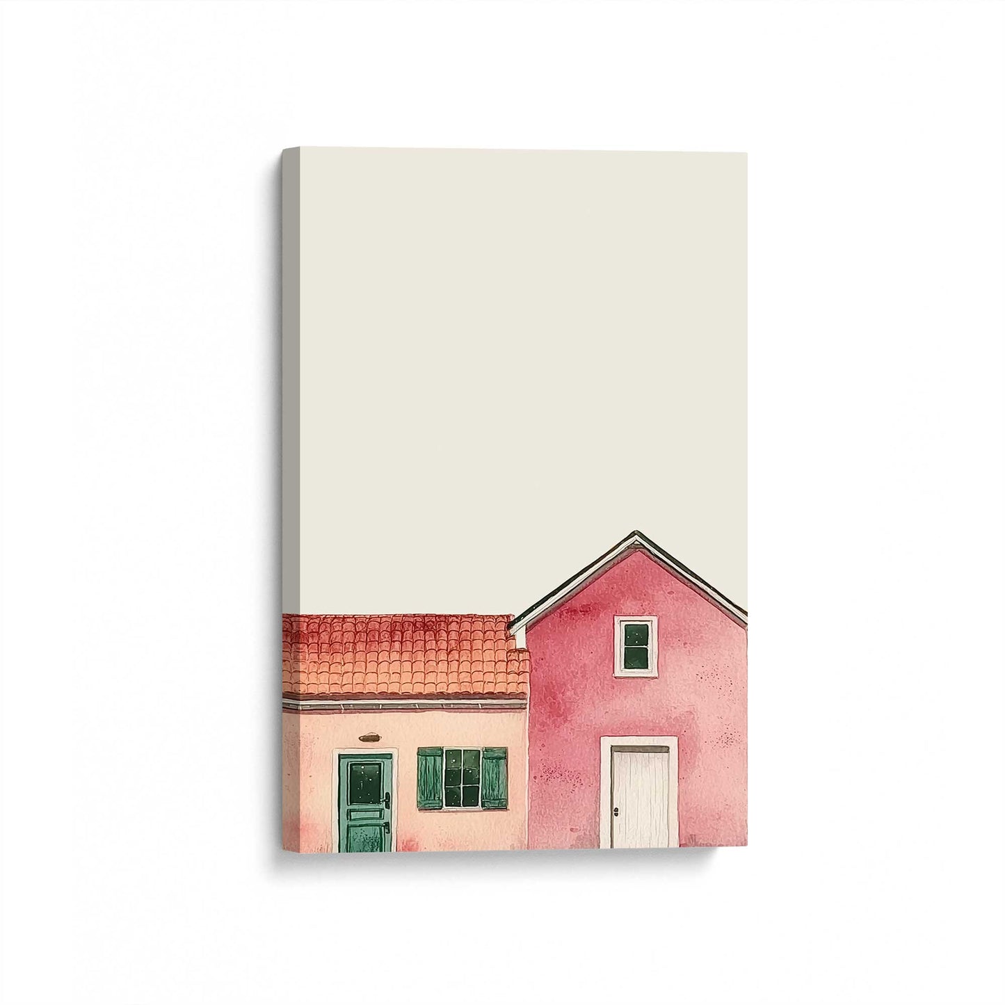 [Color:Stretched Canvas], Picture of art at an angle