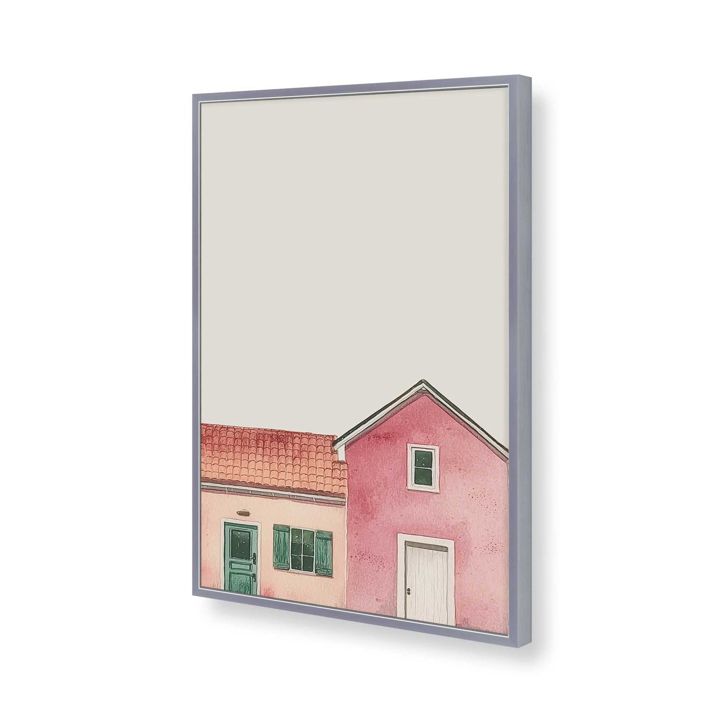 [Color:Polished Chrome], Picture of art in a Polished Chrome frame of the corner