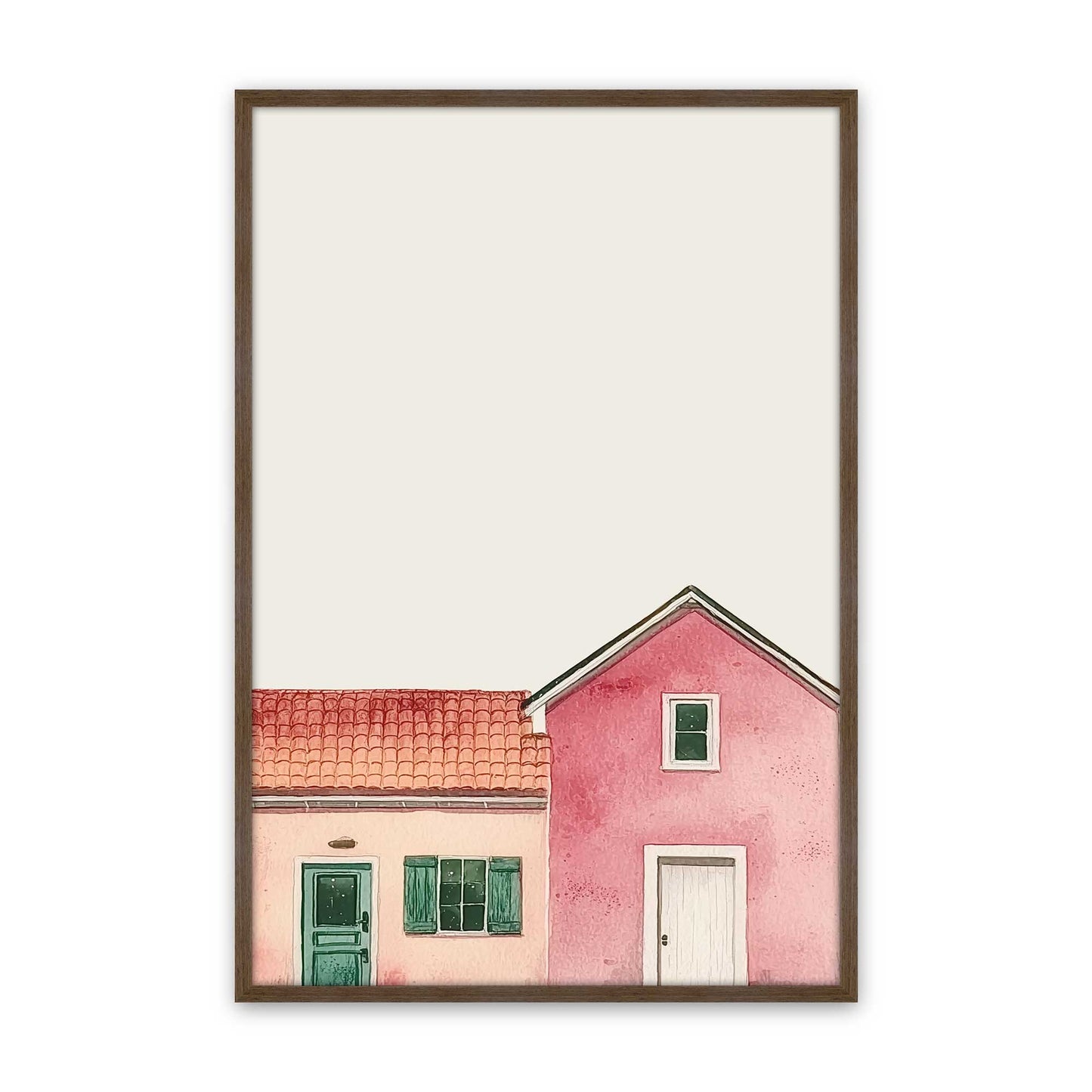 [Color:Walnut], Picture of art in a Walnut frame