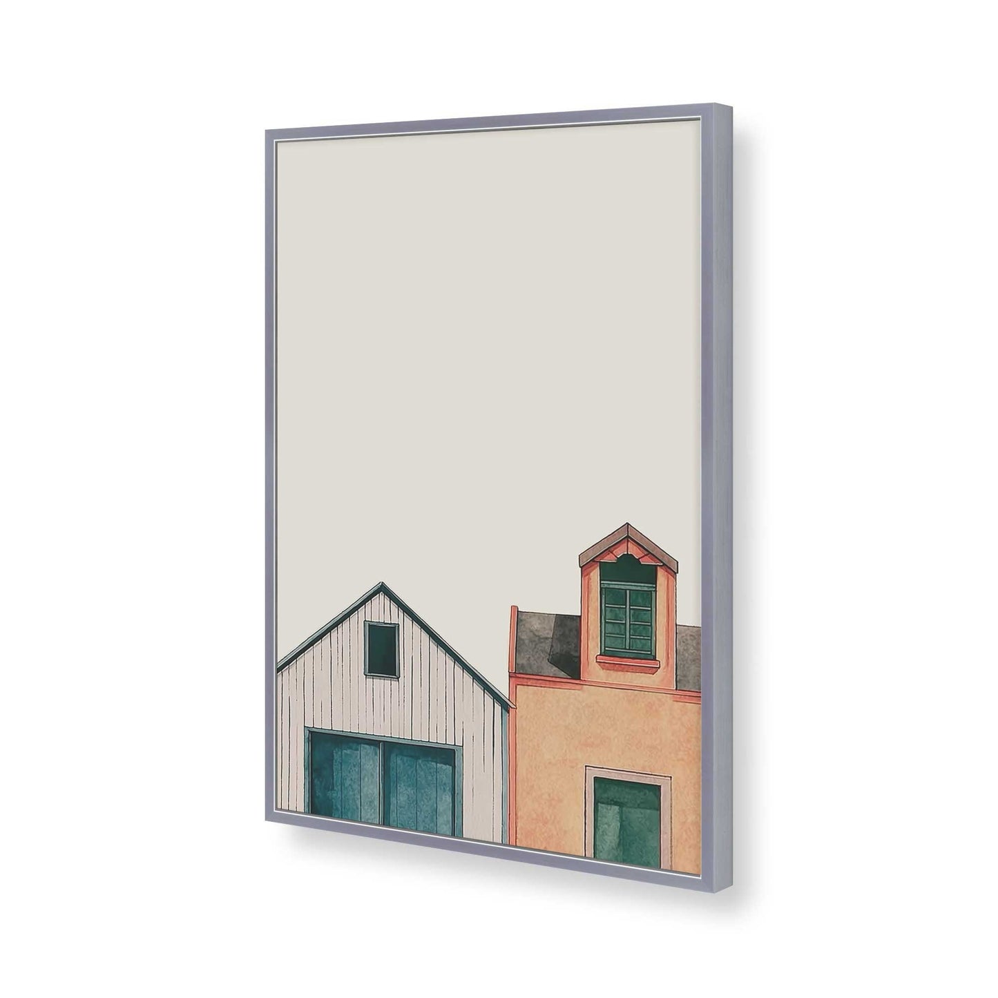 [Color:Polished Chrome], Picture of art in a Polished Chrome frame of the corner
