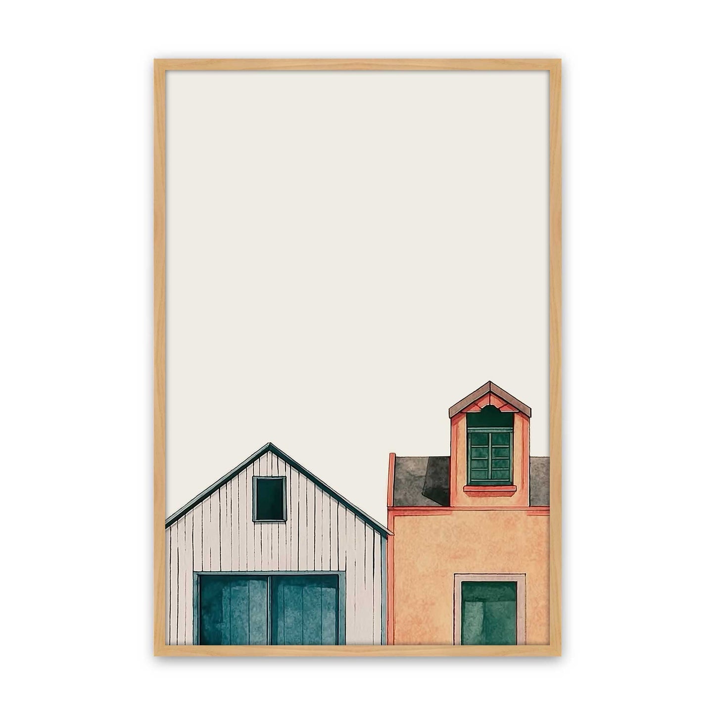 [Color:American Maple], Picture of art in a American Maple frame