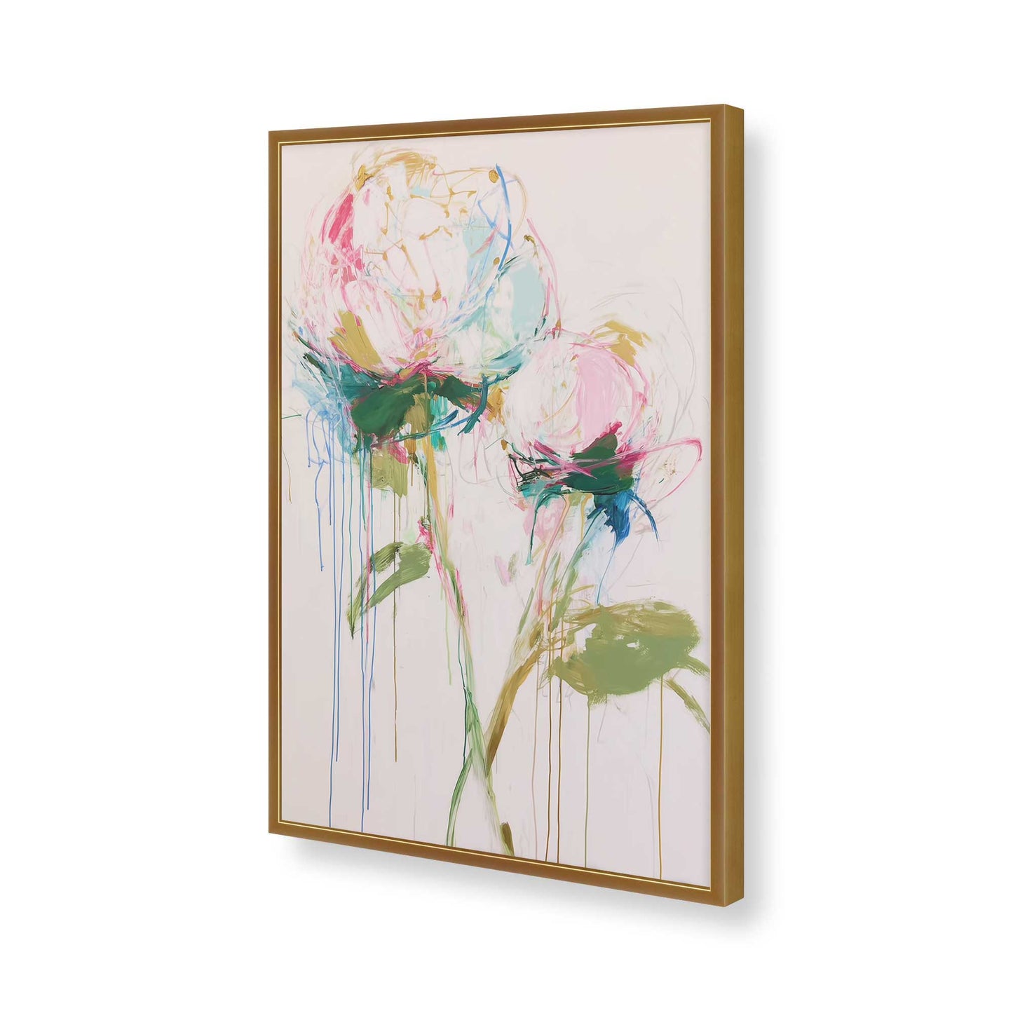 [Color:Polished Gold], Picture of art in a Polished Gold frame of the corner