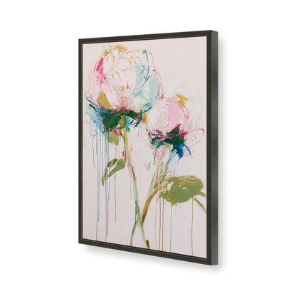 [Color:Satin Black], Picture of art in a Satin Black frame of the corner