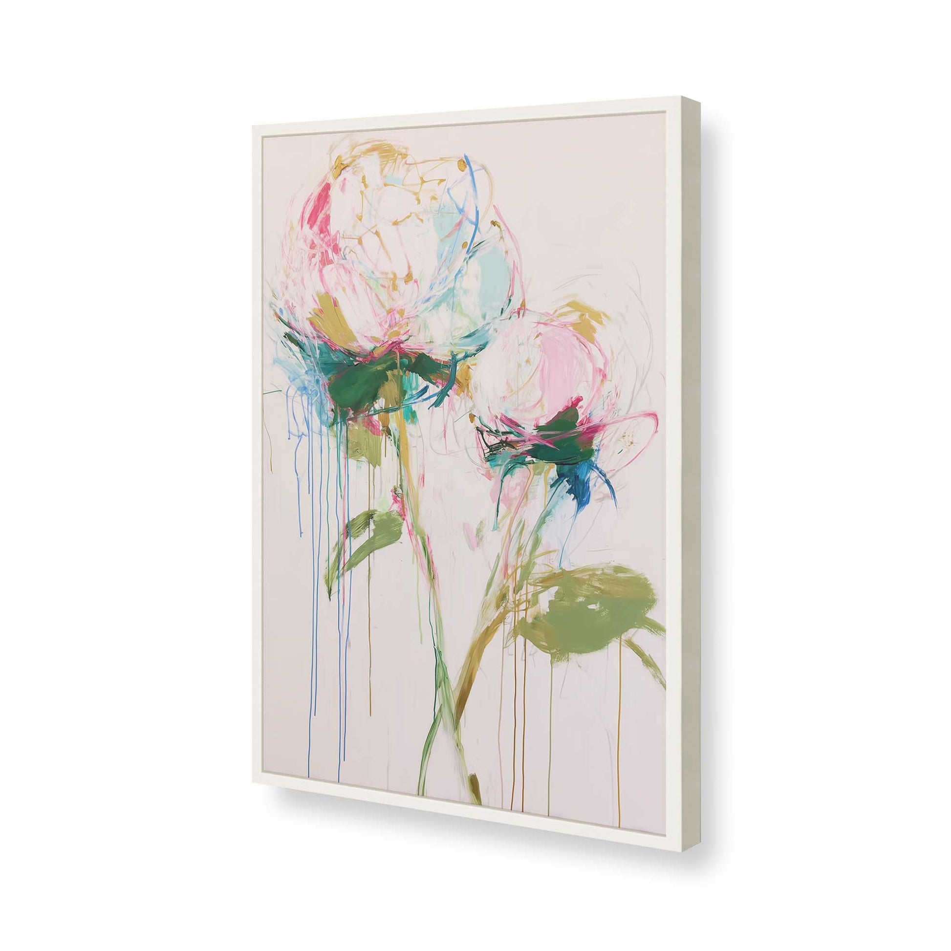 [Color:Opaque White], Picture of art in a Opaque White frame of the corner