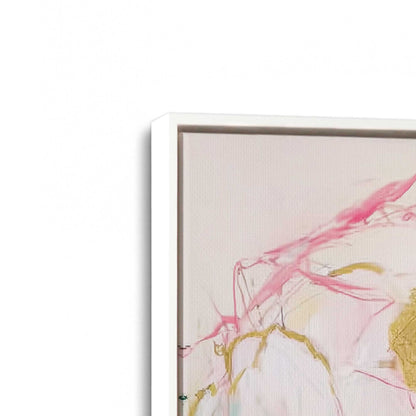 [Color:Opaque White], Picture of art in a White frame at an angle