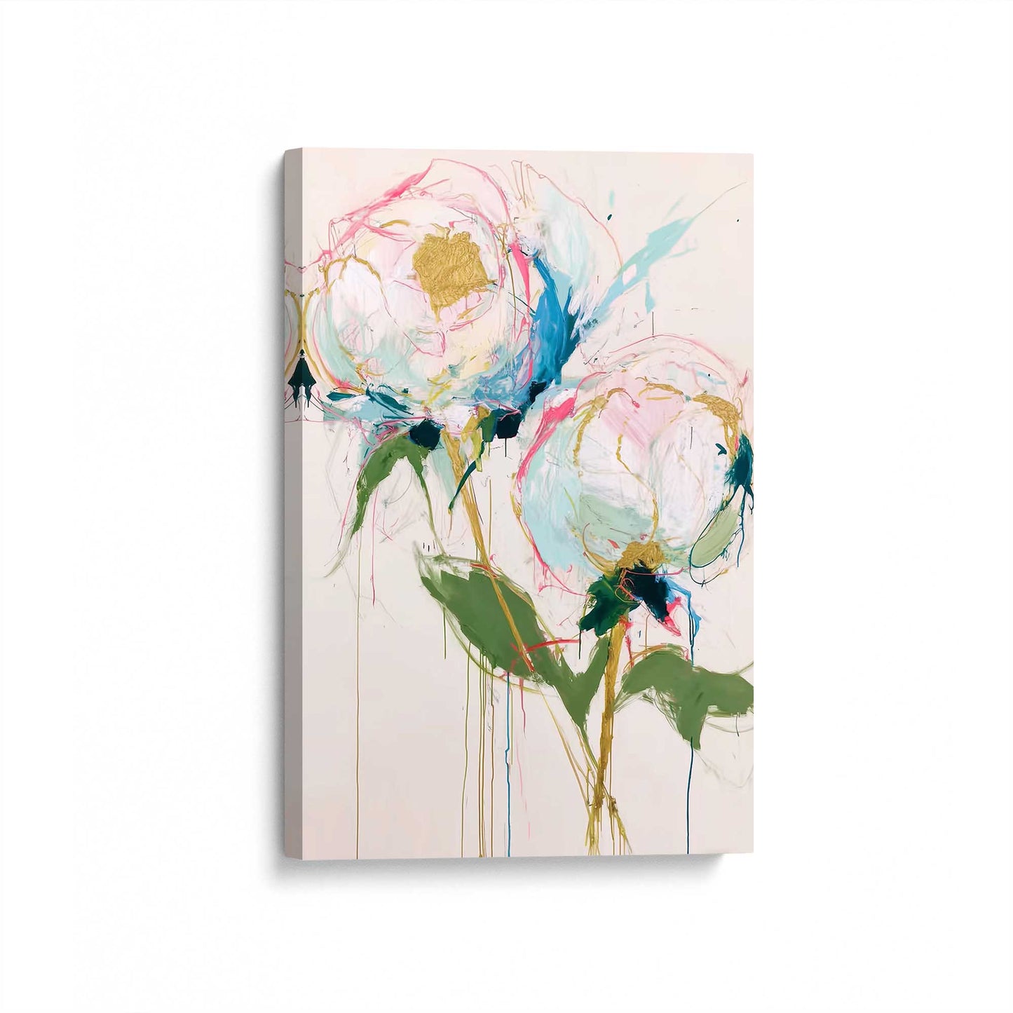 [Color:Stretched Canvas], Picture of art at an angle