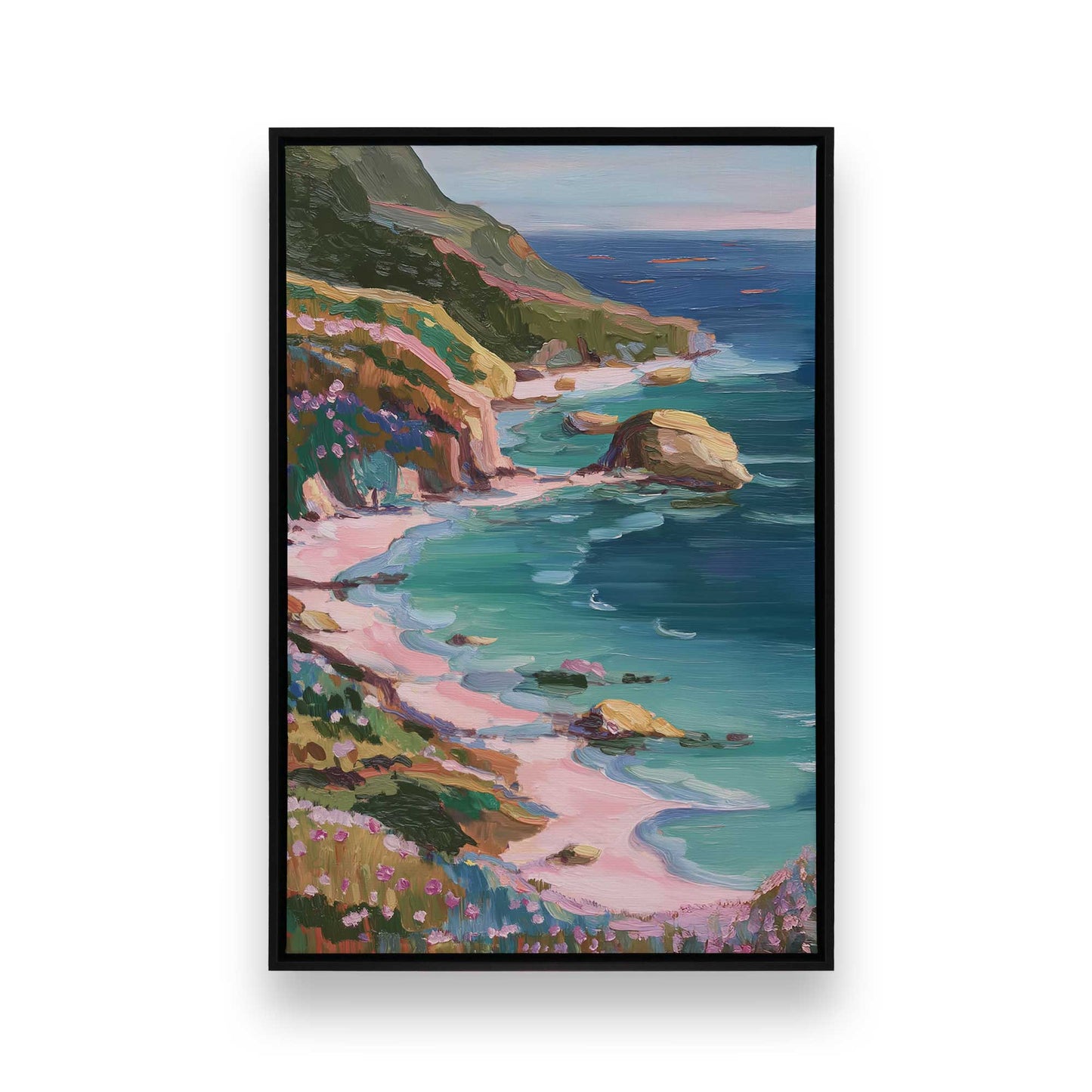 [Color:Satin Black], Picture of art in a Satin Black frame