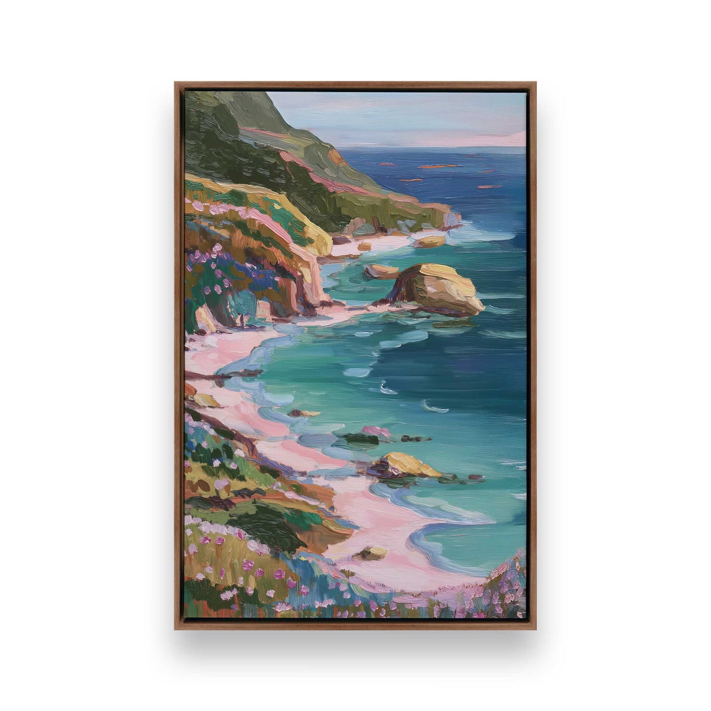 [Color:Walnut], Picture of art in a Walnut frame