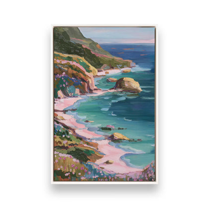 [Color:Opaque White], Picture of art in a White frame