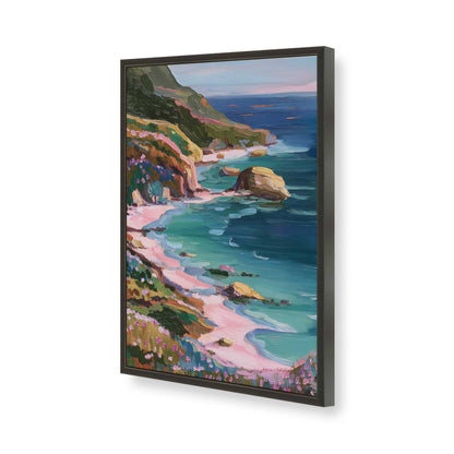 [Color:Satin Black], Picture of art in a Satin Black frame of the corner