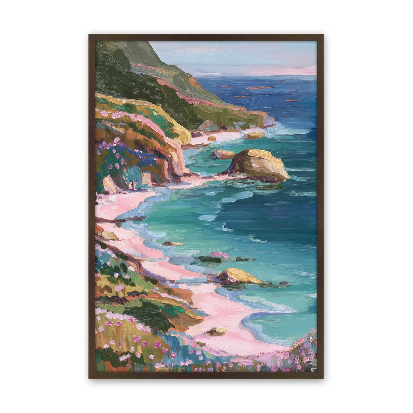 [Color:Belvinder Brown], Picture of art in a Belvinder Brown frame