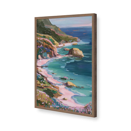 [Color:Walnut], Picture of art in a Walnut frame of the corner