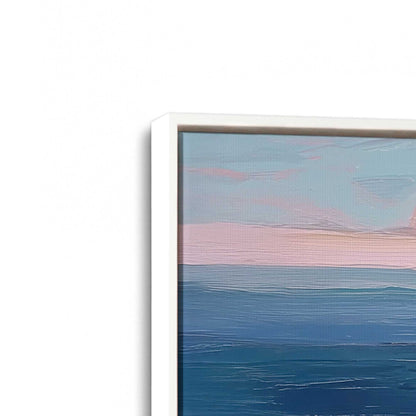 [Color:Opaque White], Picture of art in a White frame at an angle
