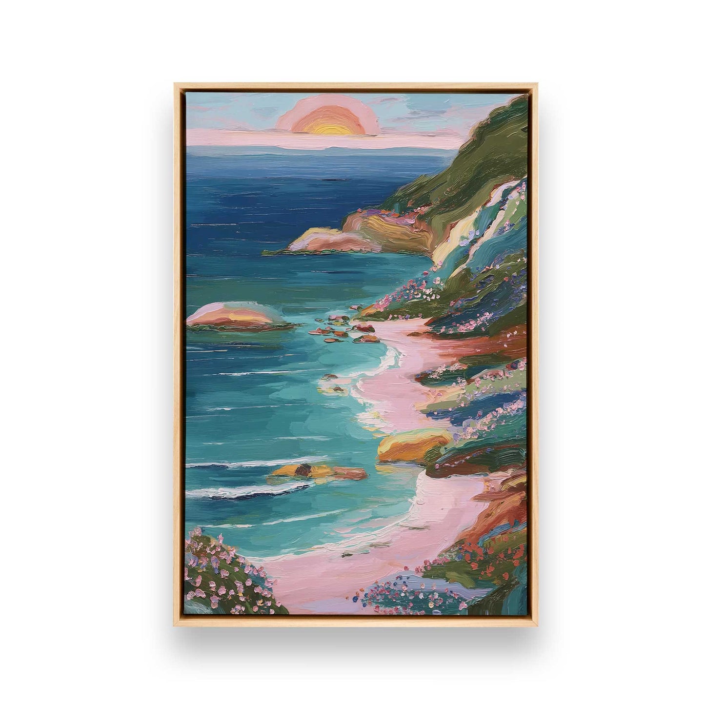 [Color:American Maple], Picture of art in a American Maple frame