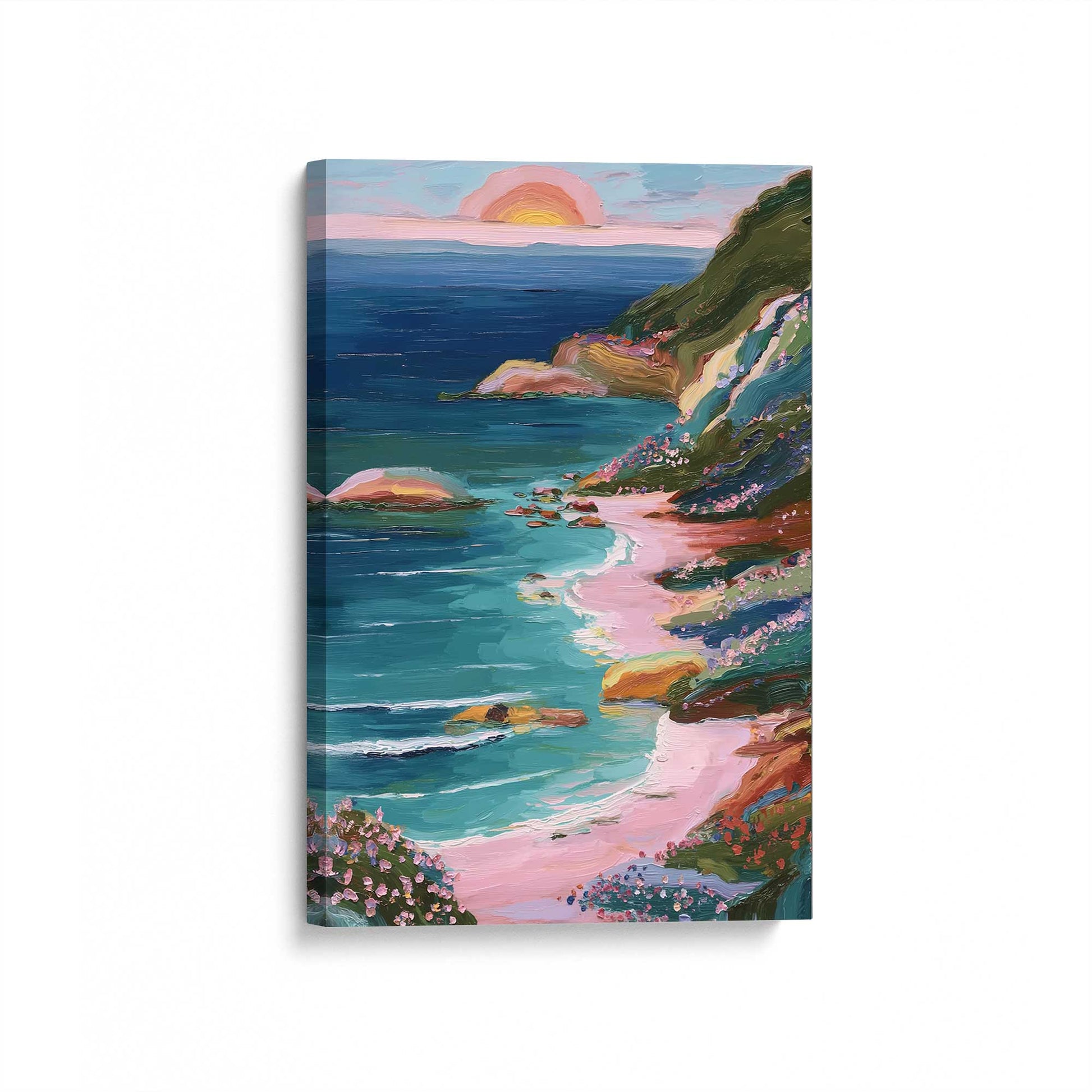 [Color:Stretched Canvas], Picture of art at an angle