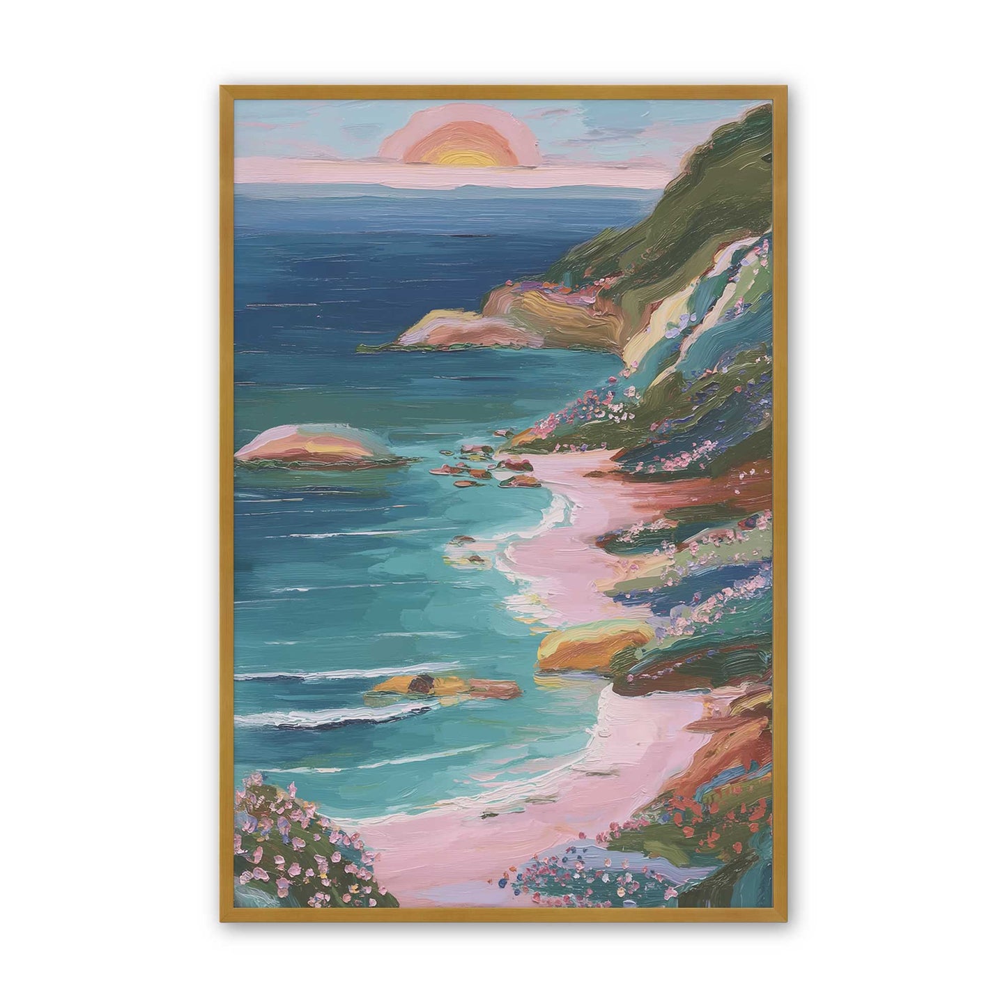 [Color:Polished Gold], Picture of art in a Polished Gold frame