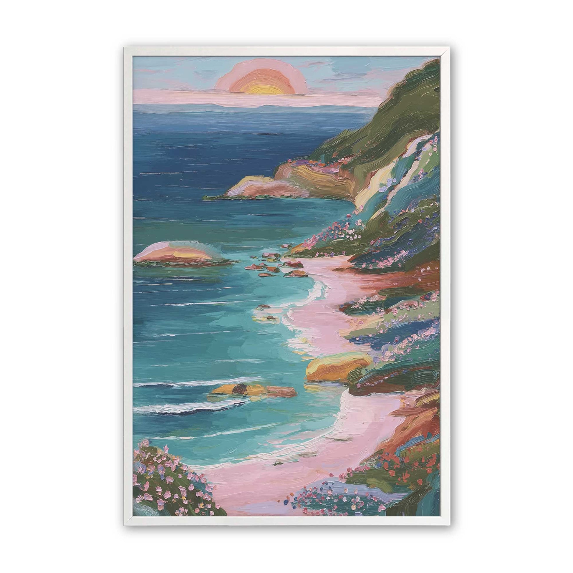 [Color:Opaque White], Picture of art in a Opaque White frame