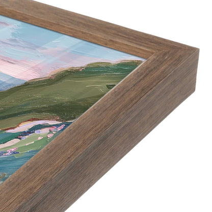 [Color:Walnut], Picture of art in a Walnut frame at an angle