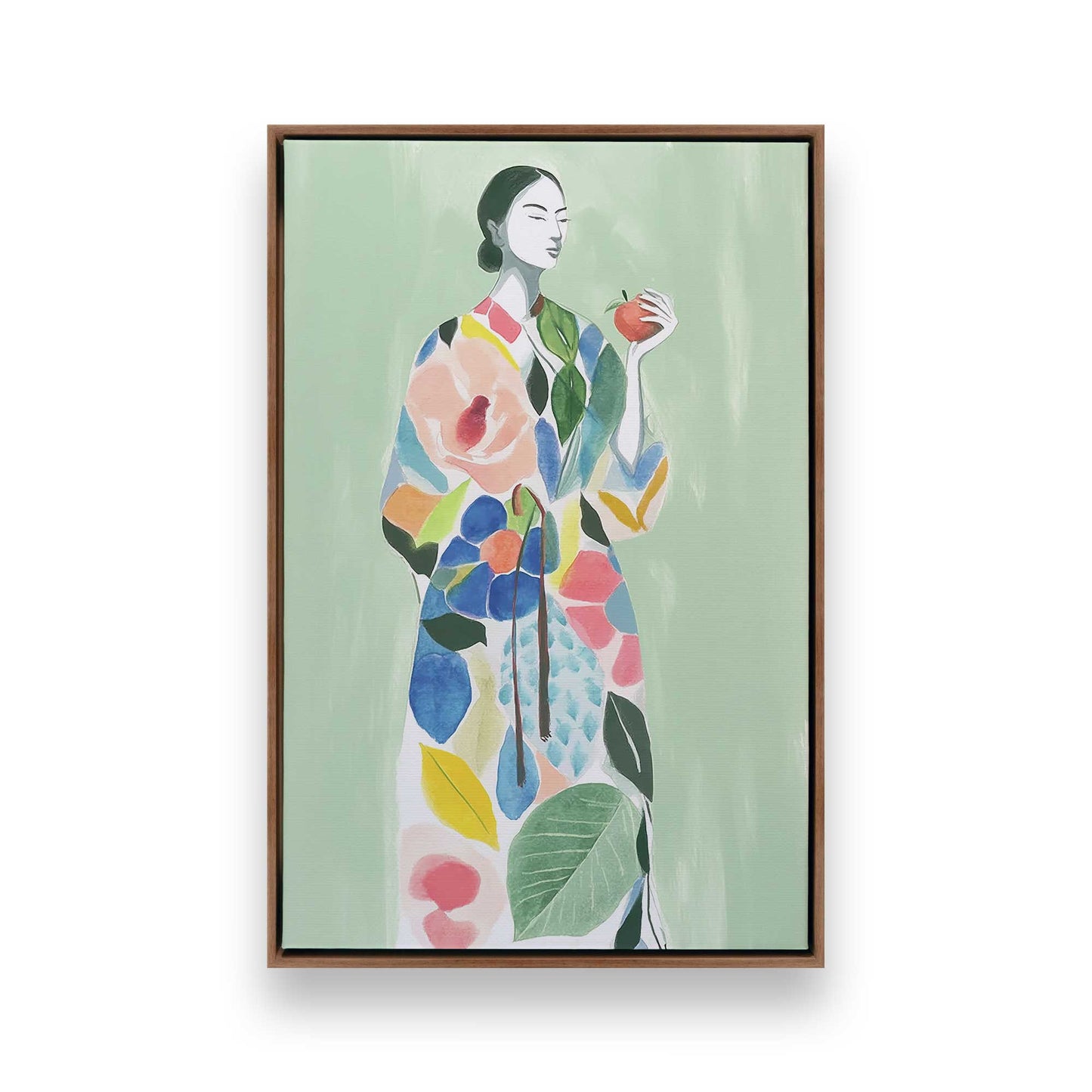 [Color:Walnut], Picture of art in a Walnut frame