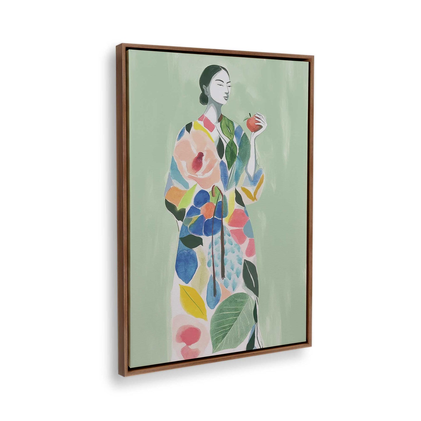 [Color:Walnut], Picture of the corner of the art