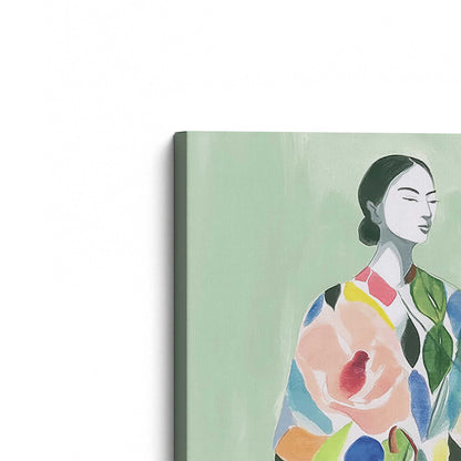 [Color:Stretched Canvas], Picture of the corner of the art
