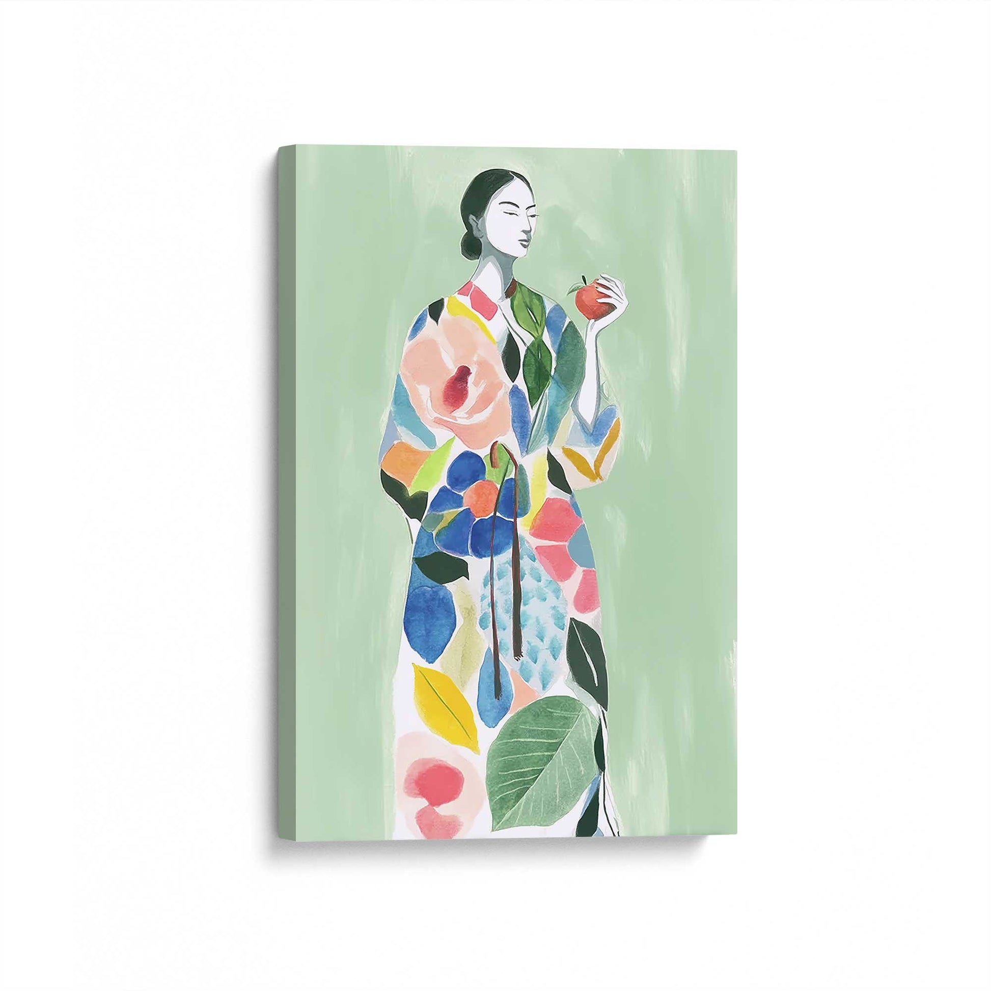 [Color:Stretched Canvas], Picture of art at an angle