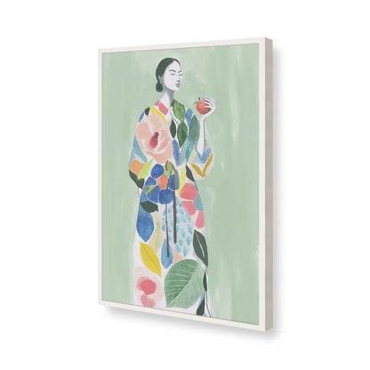 [Color:Opaque White], Picture of art in a Opaque White frame of the corner