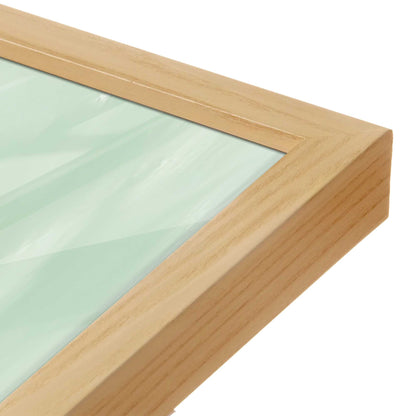 [Color:American Maple], Picture of art in a American Maple frame at an angle