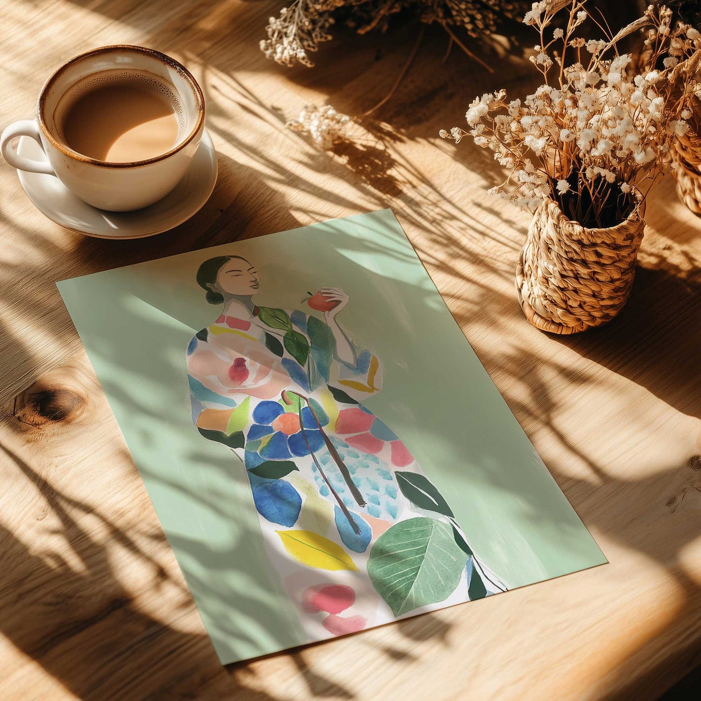 [Color:Rolled Print], Picture of close up of art
