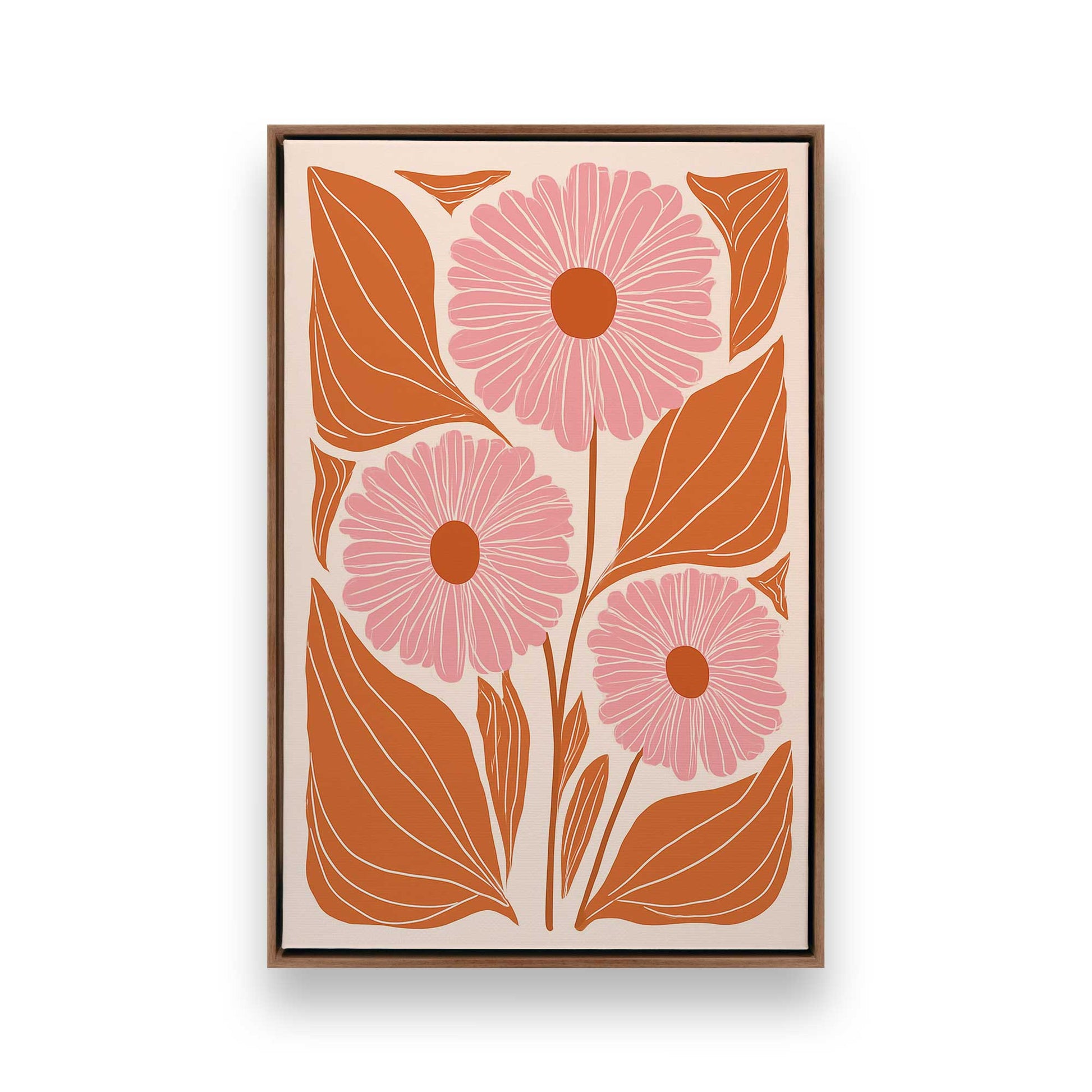 [Color:Walnut], Picture of art in a Walnut frame