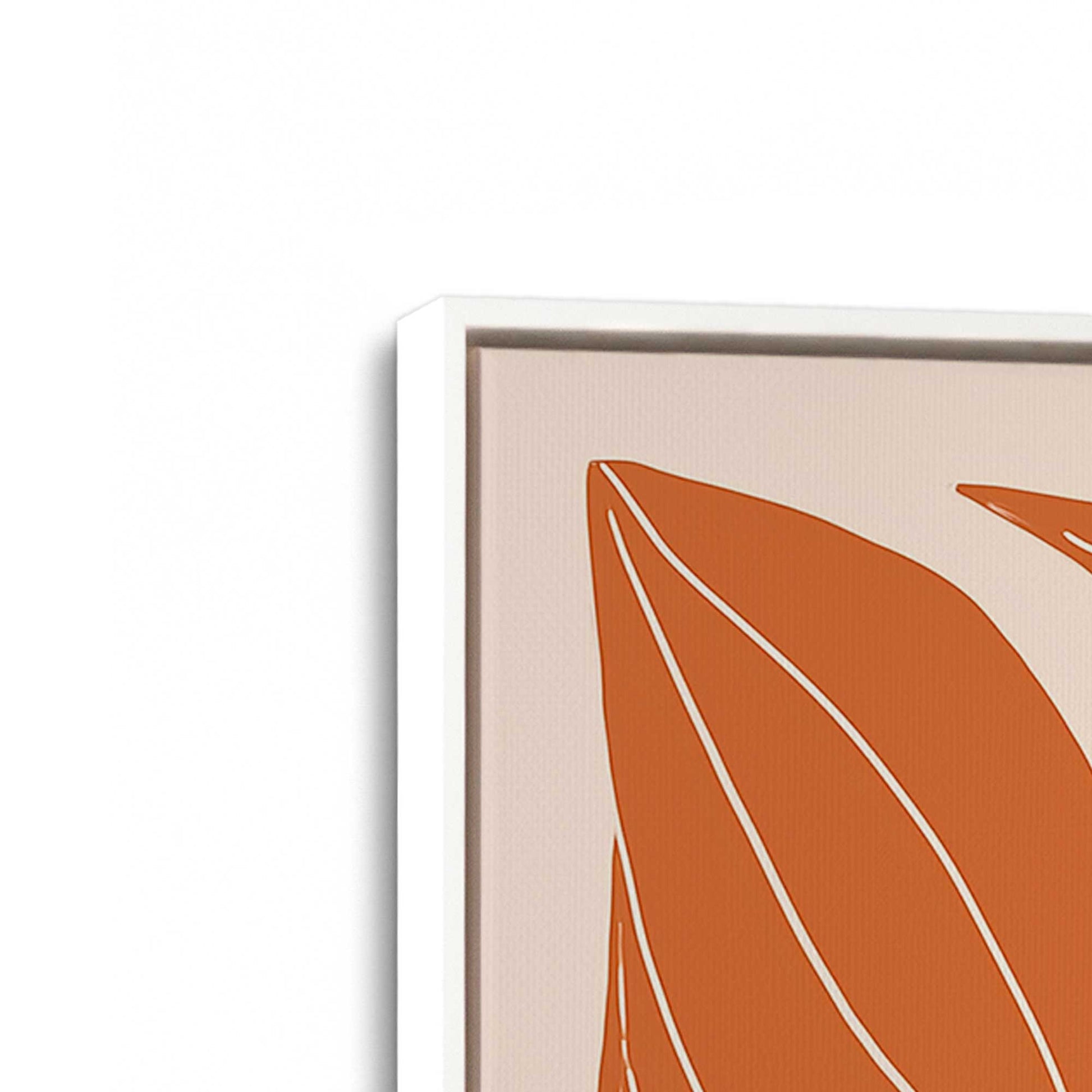 [Color:Opaque White], Picture of art in a White frame at an angle