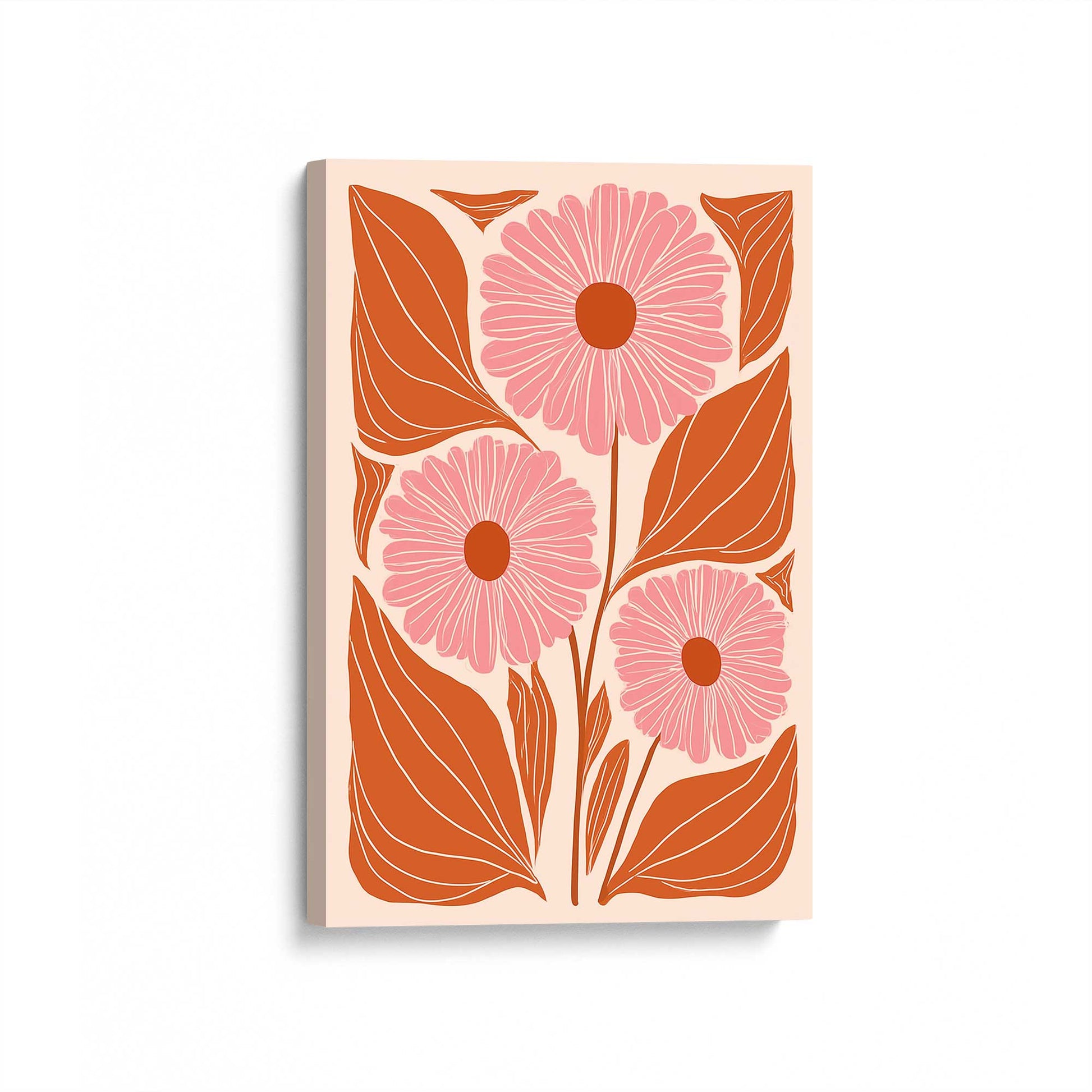[Color:Stretched Canvas], Picture of art at an angle