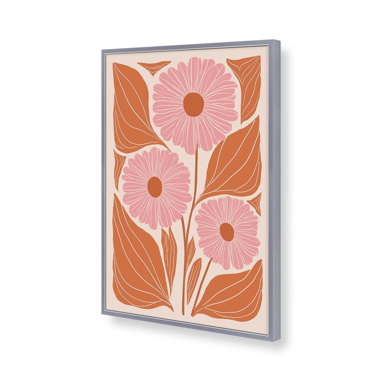 [Color:Polished Chrome], Picture of art in a Polished Chrome frame of the corner