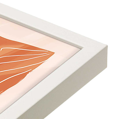 [Color:Opaque White], Picture of art in a Opaque White frame at an angle