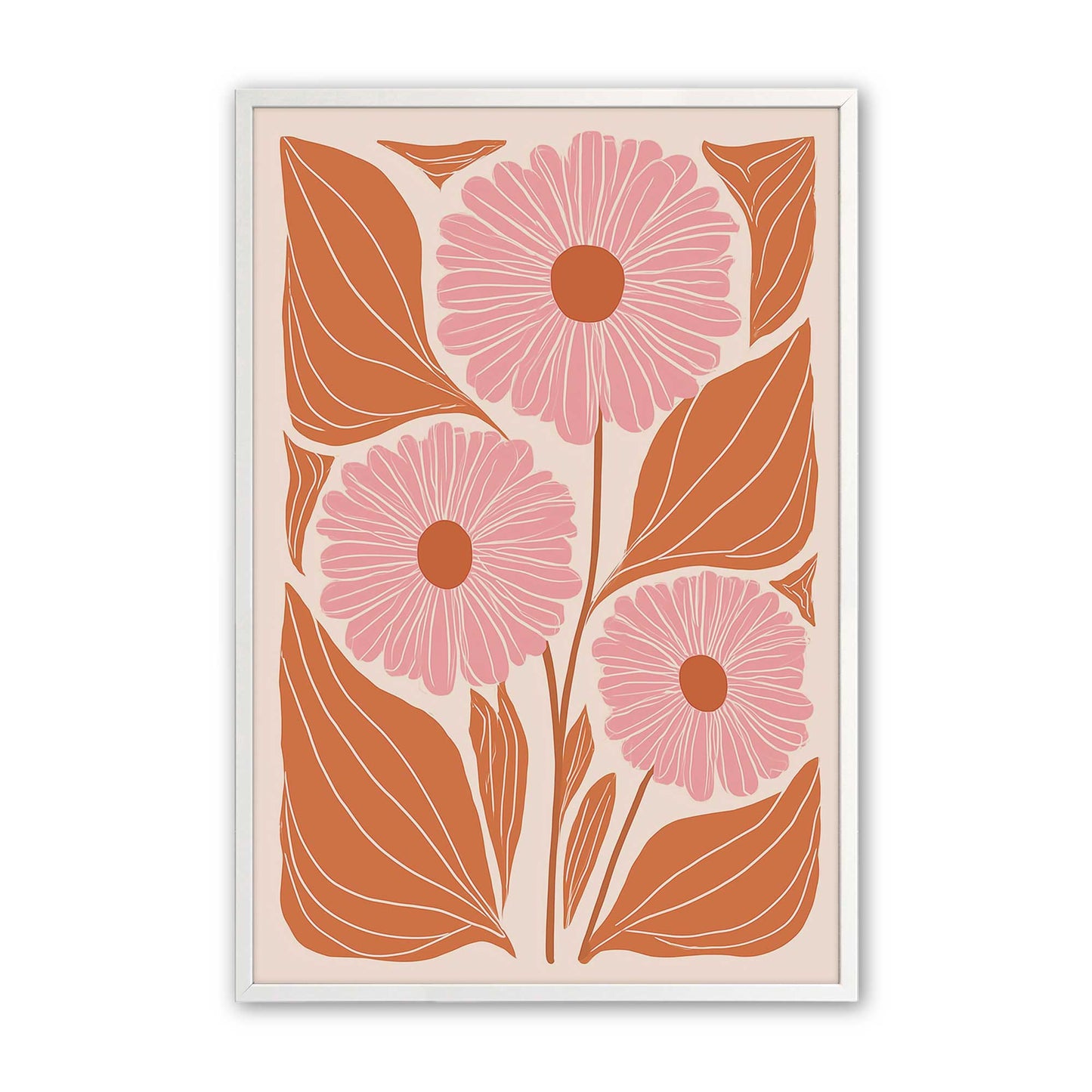 [Color:Opaque White], Picture of art in a Opaque White frame
