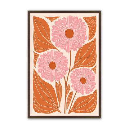 [Color:Brown], Picture of art in a Brown frame