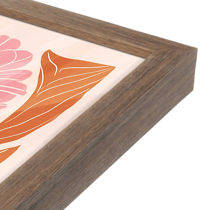 [Color:Walnut], Picture of art in a Walnut frame at an angle
