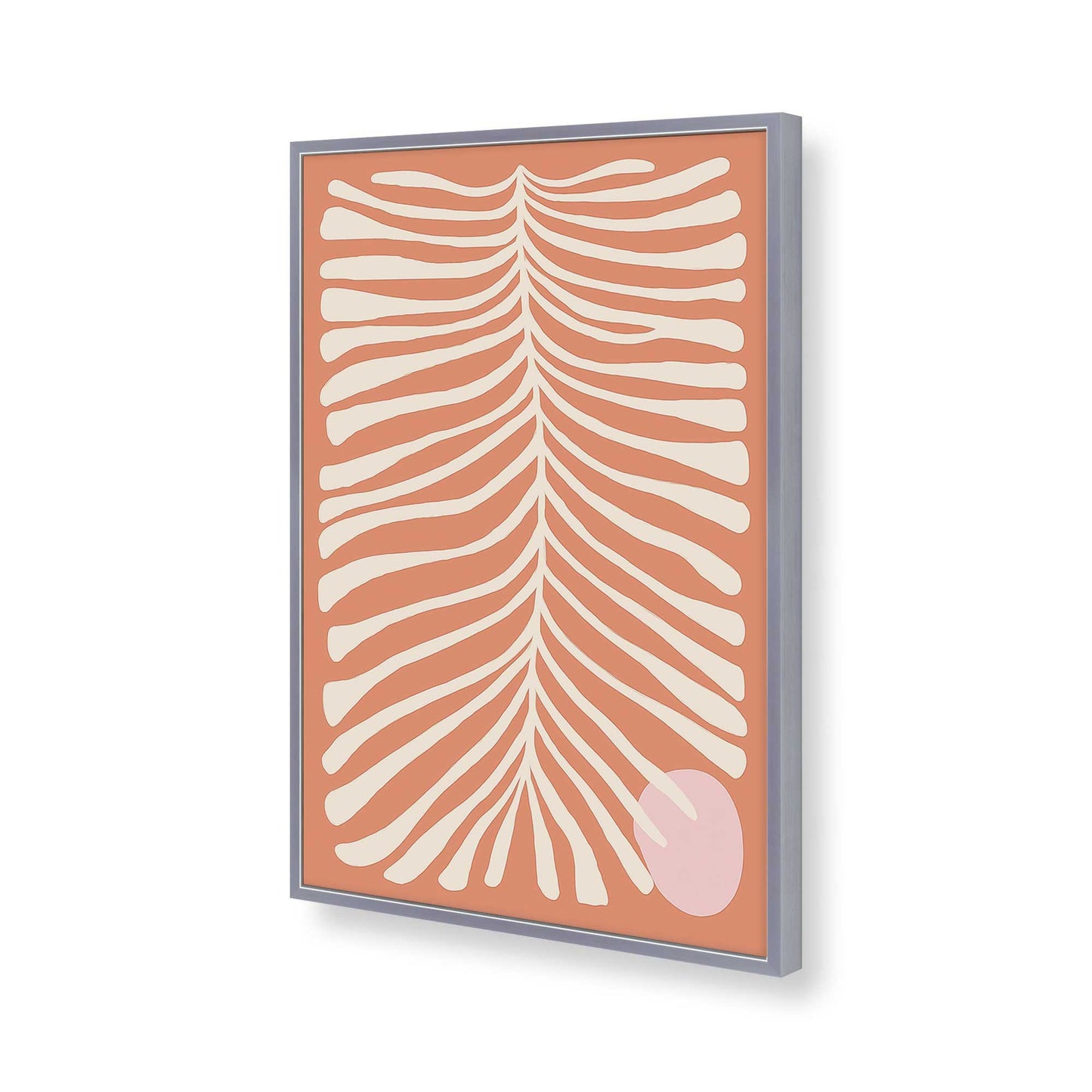 [Color:Polished Chrome], Picture of art in a Polished Chrome frame of the corner