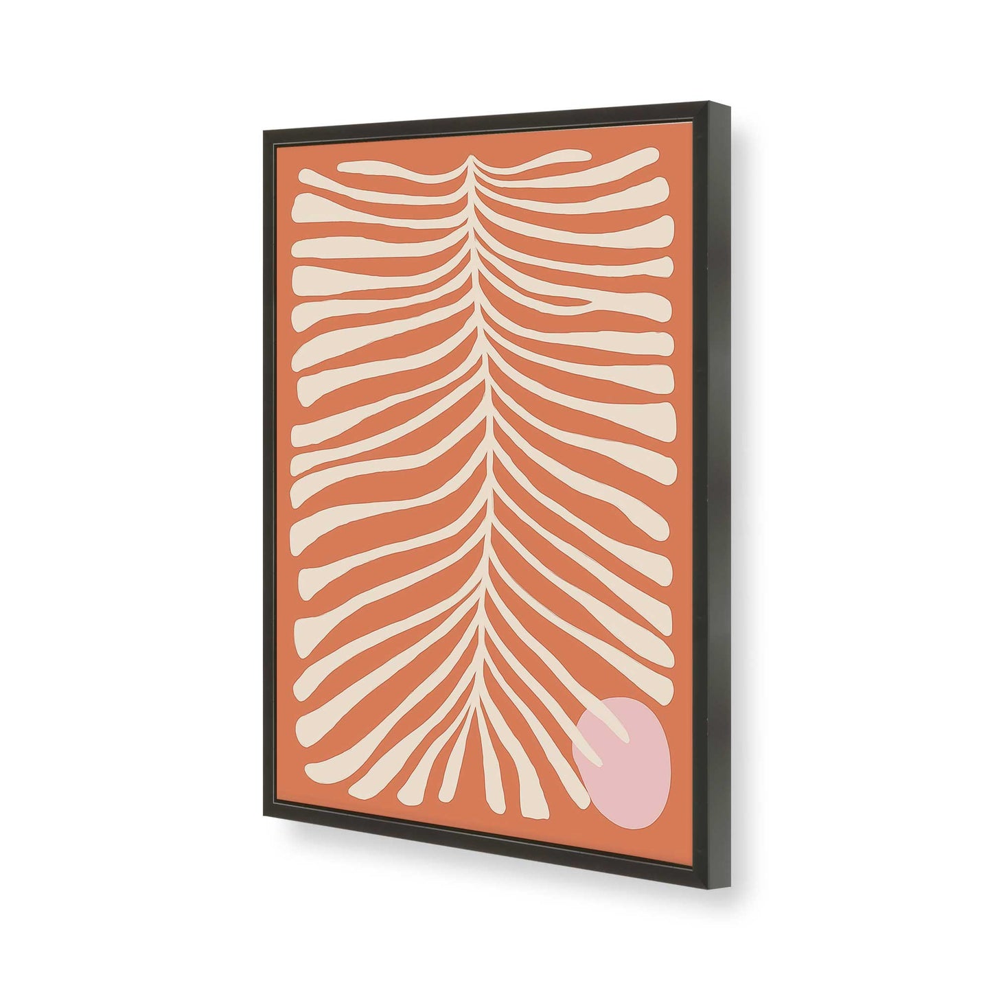 [Color:Satin Black], Picture of art in a Satin Black frame of the corner