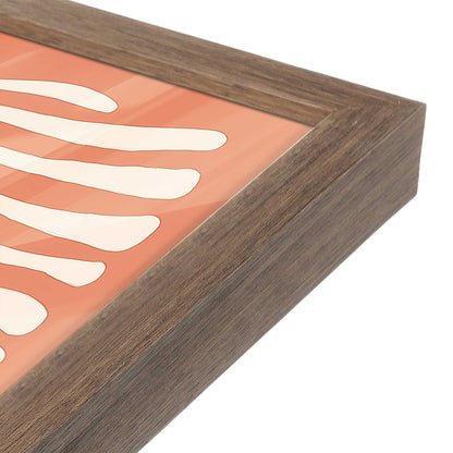 [Color:Walnut], Picture of art in a Walnut frame at an angle