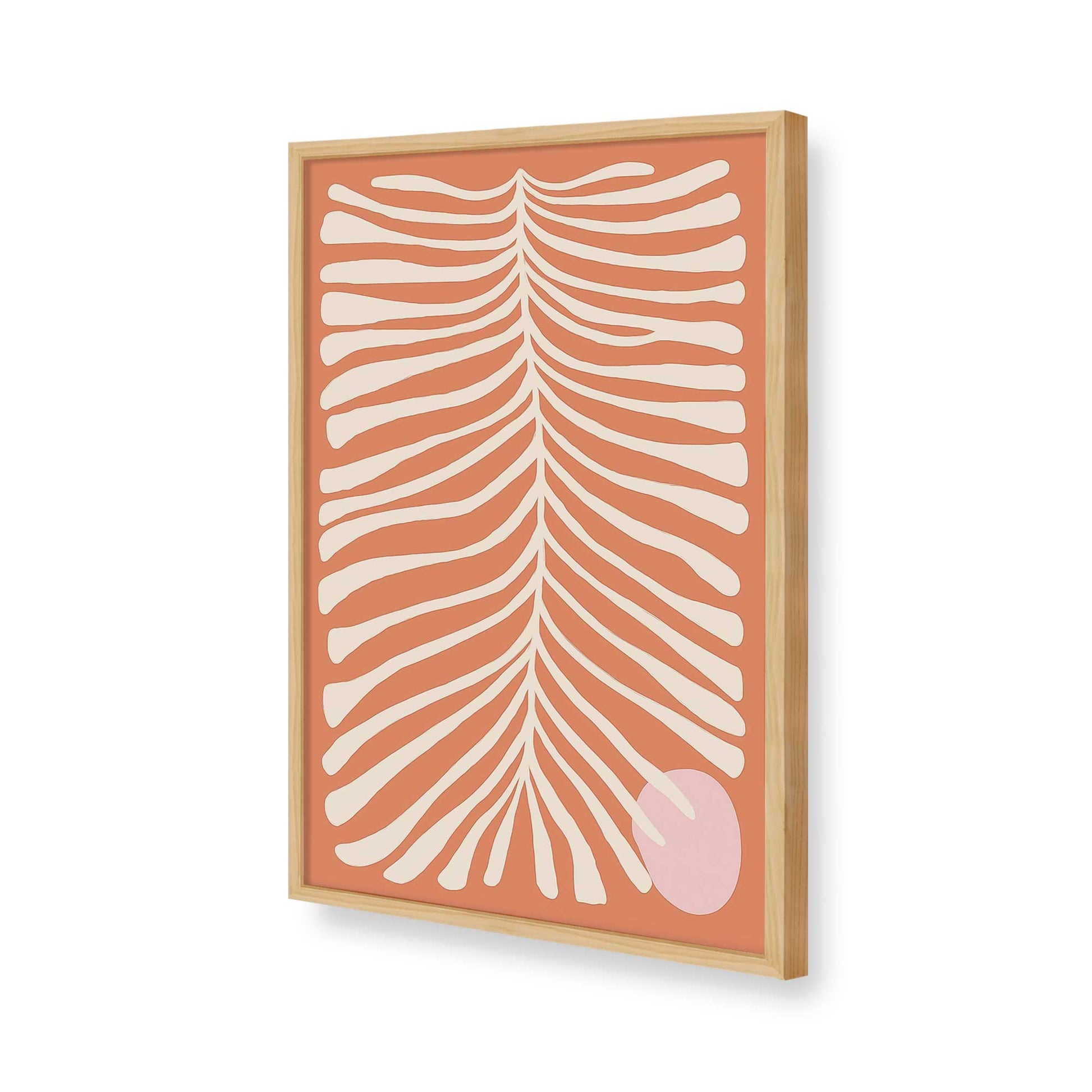 [Color:American Maple], Picture of art in a American Maple frame of the corner
