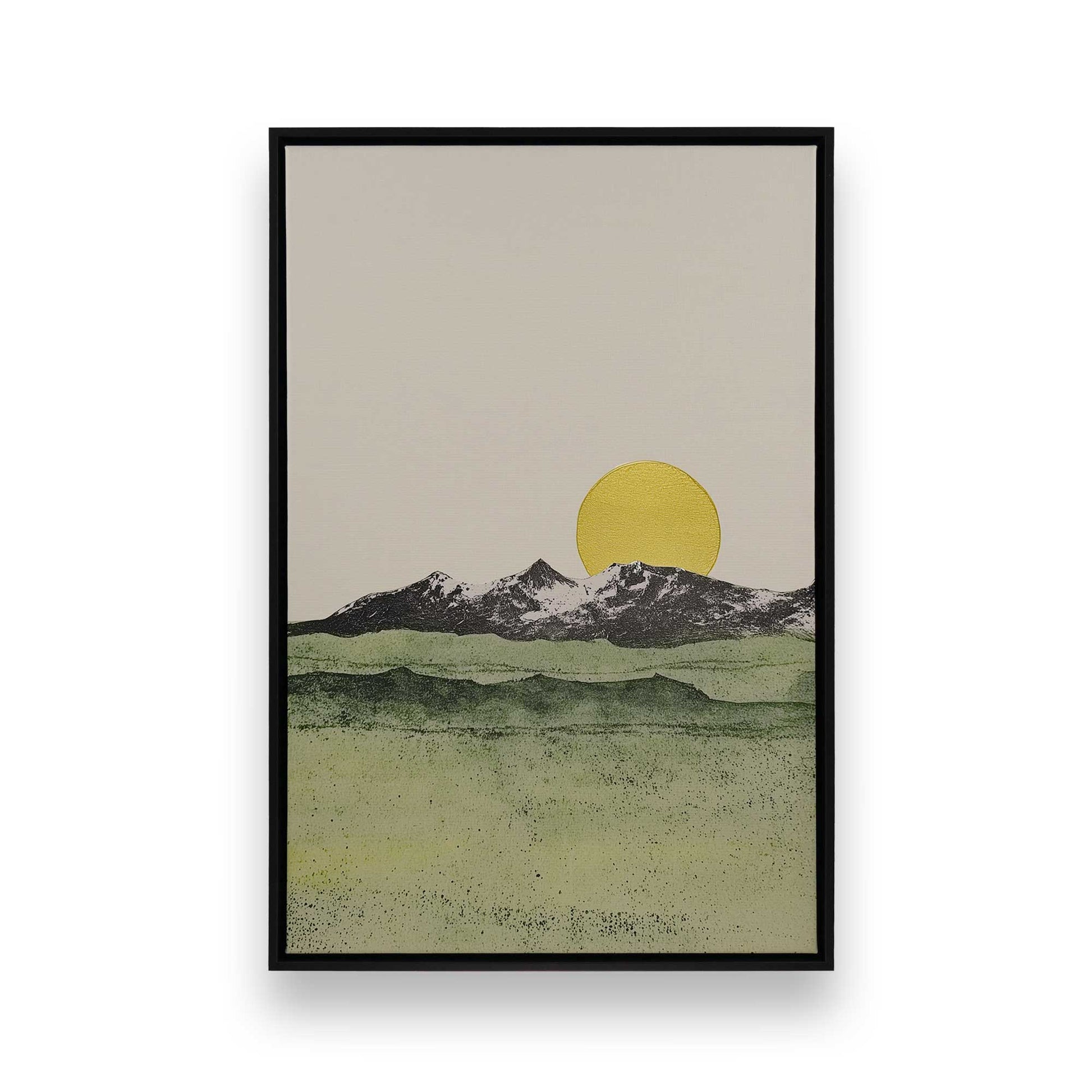 [Color:Satin Black], Picture of art in a Satin Black frame