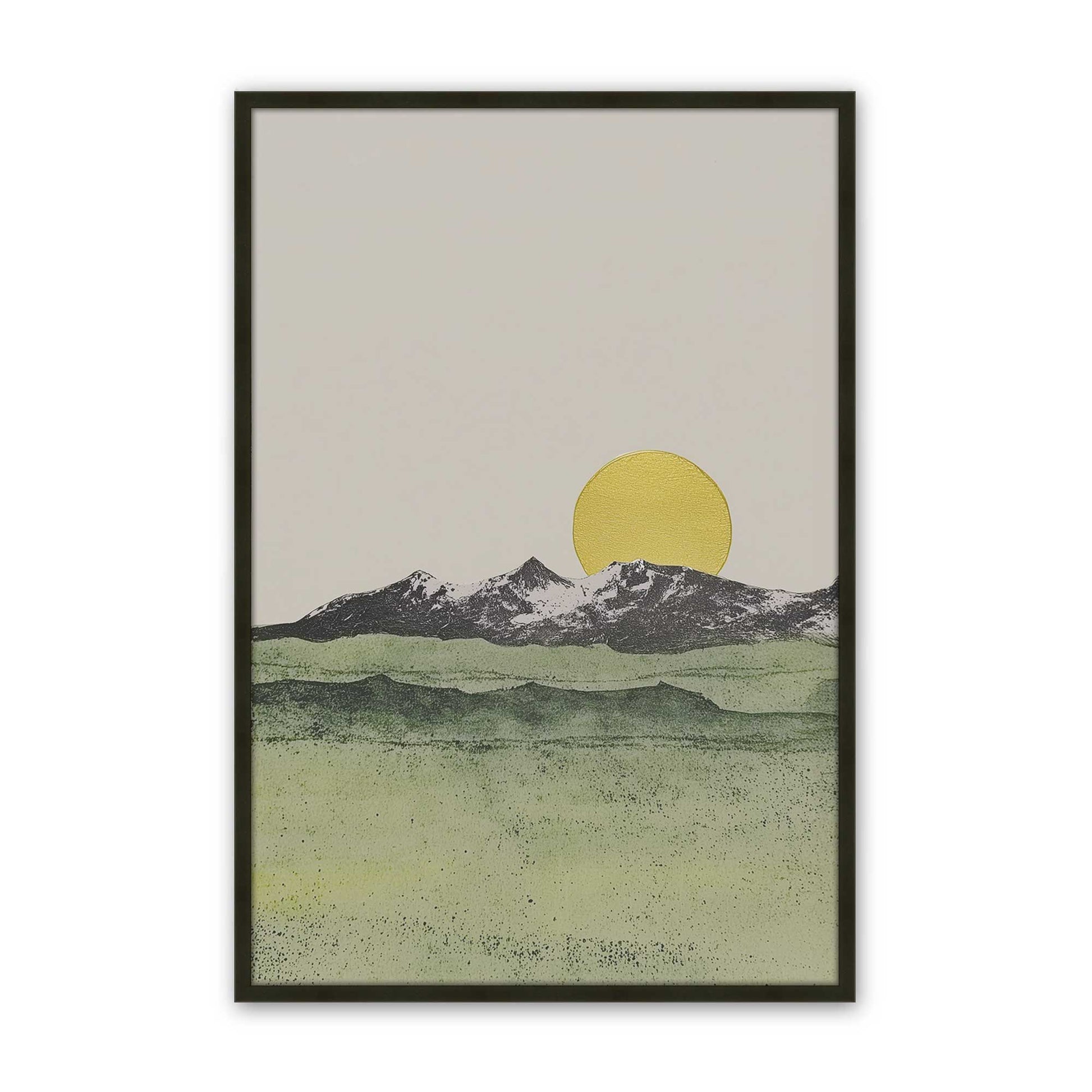 [Color:Satin Black], Picture of art in a Satin Black frame