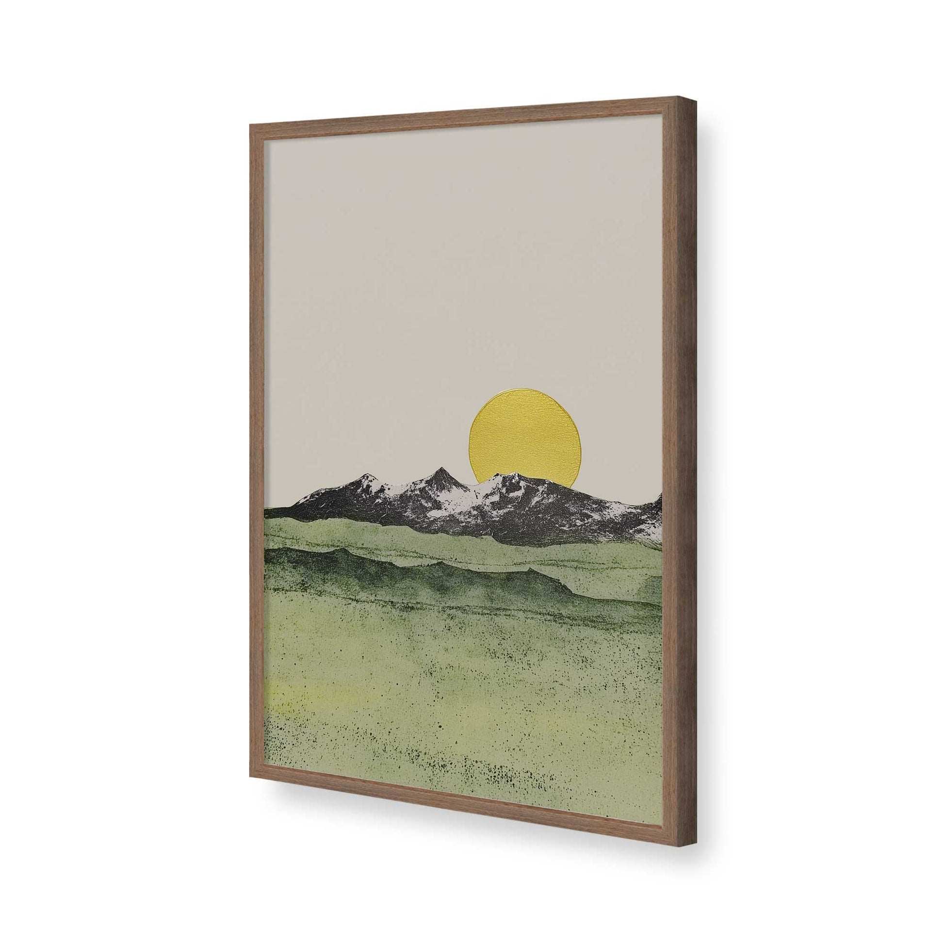 [Color:Walnut], Picture of art in a Walnut frame of the corner