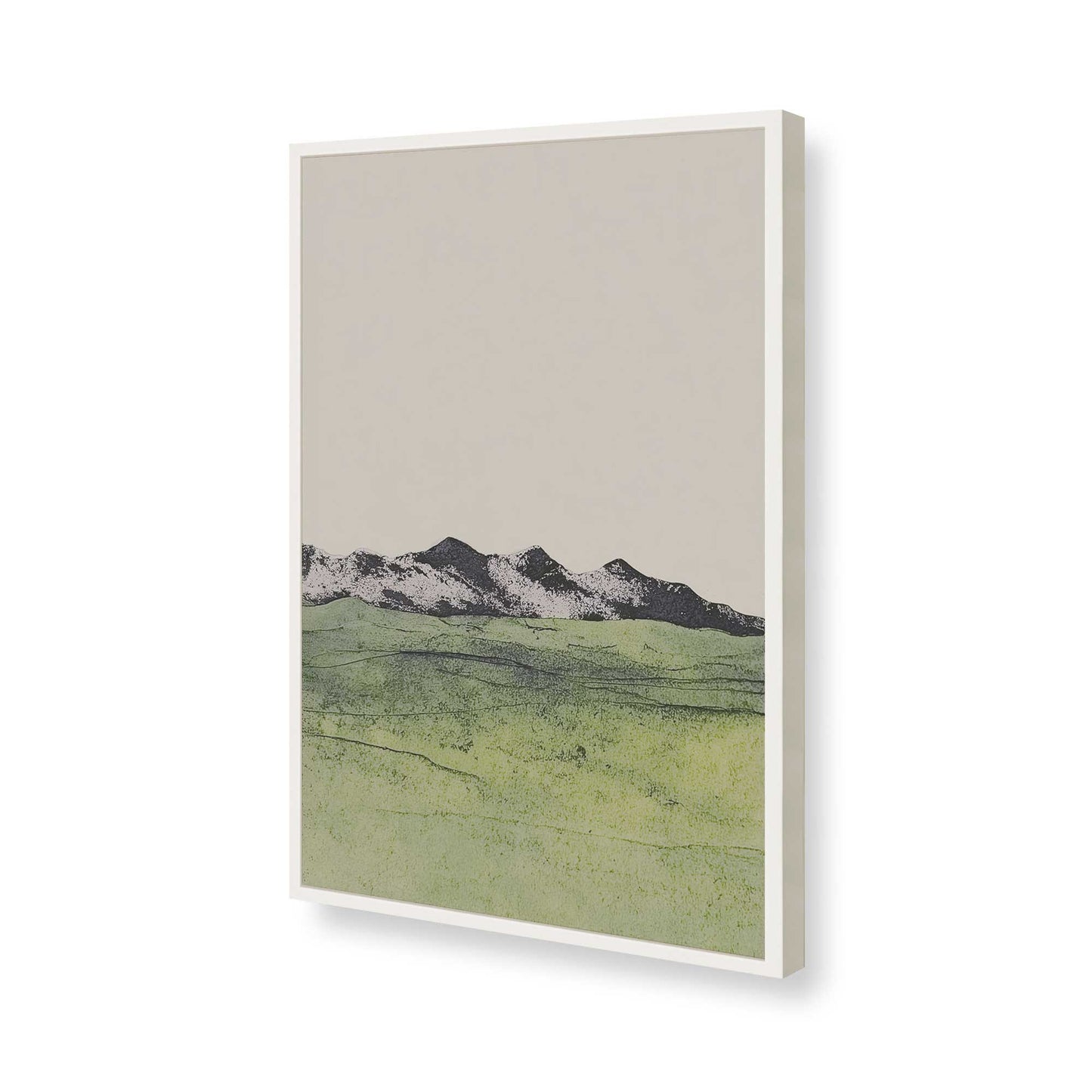 [Color:Opaque White], Picture of art in a Opaque White frame of the corner