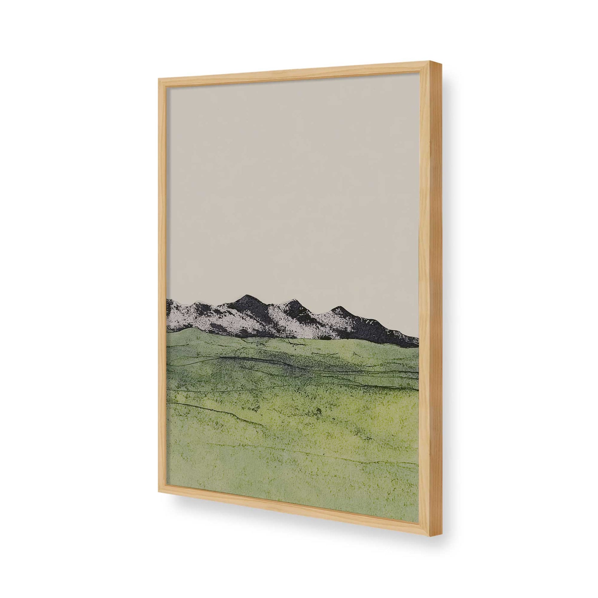 [Color:American Maple], Picture of art in a American Maple frame of the corner