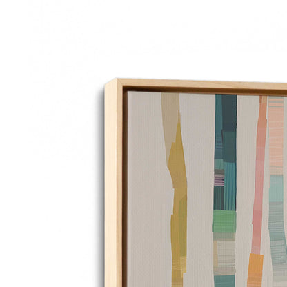 [Color:American Maple], Picture of art in a American Maple frame at an angle